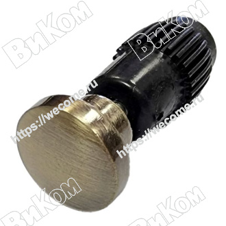 Оптом купить Заглушка для рейлинга 16 мм (плоская, модерн), античная бронза (80*) в мебельная фурнитура оптом и в розницу ВиКом.