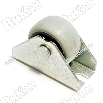 Оптом купить Ролик выкатной малый H=30 мм, обрезиненный (500*) Иж в мебельная фурнитура оптом и в розницу ВиКом.