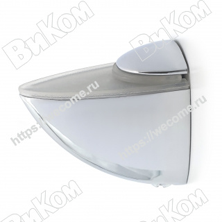 Оптом купить Полкодержатель пеликан миди 50 мм, хром (24*) в мебельная фурнитура оптом и в розницу ВиКом.