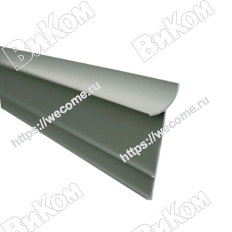 Оптом купить Профиль алюминиевый ALK0011 серебро, 3.0м в мебельная фурнитура оптом и в розницу ВиКом.