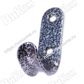 Оптом купить Крючок вешалка однорожковый №7, АС (300*) в мебельная фурнитура оптом и в розницу ВиКом.