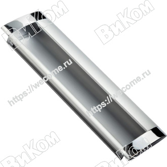 Оптом купить Ручка врезная S-4180-128, хром KERRON (25*) в мебельная фурнитура оптом и в розницу ВиКом.