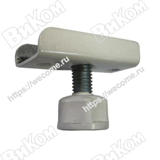 Оптом купить Опора регулируемая  М8 скоба белая (4, 300*) в мебельная фурнитура оптом и в розницу ВиКом.