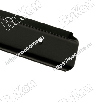 Оптом купить Планка соединительная (угловая) черная,  38мм в мебельная фурнитура оптом и в розницу ВиКом.