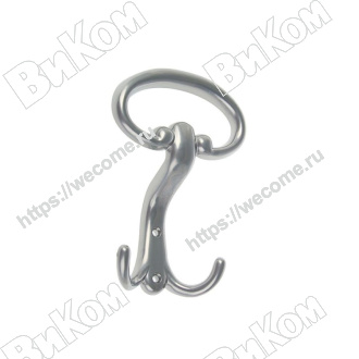 Оптом купить Крючок вешалка №19 хром (25*) в мебельная фурнитура оптом и в розницу ВиКом.