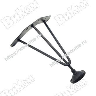 Оптом купить Опора лофт H-150, черная в мебельная фурнитура оптом и в розницу ВиКом.