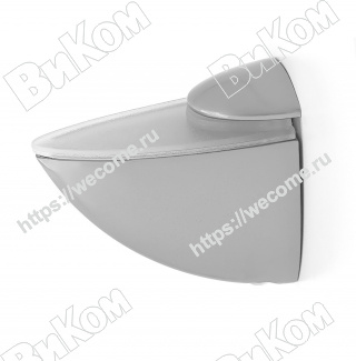 Оптом купить Полкодержатель пеликан мини 40 мм, матовый хром (24*) в мебельная фурнитура оптом и в розницу ВиКом.