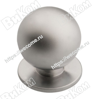 Оптом купить Ручка кнопка К-1120 SC матовый хром KERRON (100*) в мебельная фурнитура оптом и в розницу ВиКом.