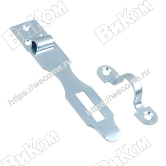 Оптом купить Накладка дверная НД, (L-105мм) цинк (100*) в мебельная фурнитура оптом и в розницу ВиКом.