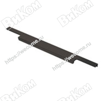 Оптом купить Ручка торцевая RT-001-400, матовый черный KERRON (40*) в мебельная фурнитура оптом и в розницу ВиКом.