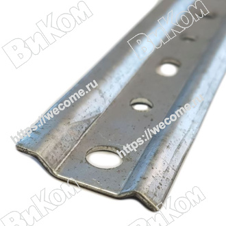 Оптом купить Планка для подвески Н=35мм, 2000 мм 1,5 мм цинк (10*) в мебельная фурнитура оптом и в розницу ВиКом.