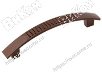 Оптом купить Ручка скоба С6/96 пластик, вишня перламутр (Под заказ) в мебельная фурнитура оптом и в розницу ВиКом.