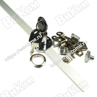 Оптом купить Замок мебельный, центральный, на 3 ящика, L=500 мм (12*) в мебельная фурнитура оптом и в розницу ВиКом.