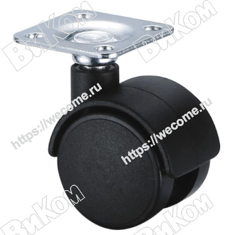 Оптом купить Опора колесная (мебельное колесо) 30 мм с пятой (4, 200*) ВК в мебельная фурнитура оптом и в розницу ВиКом.