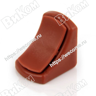 Оптом купить Уголок 24х24х20 пластик с заглушкой, коричневый (200*) в мебельная фурнитура оптом и в розницу ВиКом.