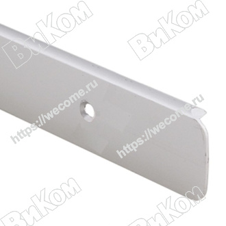 Оптом купить Планка торцевая, хром матовый 38 мм, 1519/у в мебельная фурнитура оптом и в розницу ВиКом.