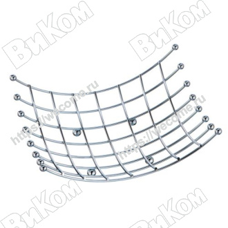 Оптом купить Ваза для фруктов LF-2002612, Хром (20*) в мебельная фурнитура оптом и в розницу ВиКом.