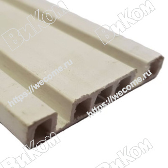 Оптом купить Направляющая сдвоенная белая 3м в мебельная фурнитура оптом и в розницу ВиКом.