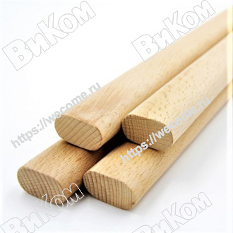 Оптом купить Штанга 846 мм, бук в мебельная фурнитура оптом и в розницу ВиКом.