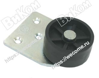 Оптом купить Ролик консольный № 027, цинк (40*) в мебельная фурнитура оптом и в розницу ВиКом.