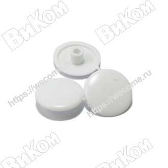 Оптом купить Заглушка к конфирмату №23 Белый (1000*) в мебельная фурнитура оптом и в розницу ВиКом.