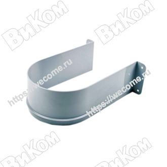 Оптом купить Ограничитель для сифона U-образный, 160 мм, пластик серый в мебельная фурнитура оптом и в розницу ВиКом.