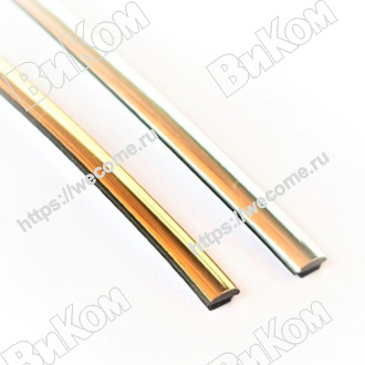 Оптом купить Профиль декор SAL/М01 (5,5*3,5) гибкий, хром (200*) в мебельная фурнитура оптом и в розницу ВиКом.