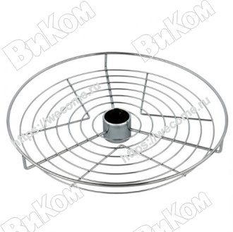 Оптом купить Полка центральная D350 мм хром 03*К.PSK-00 G1 ST350 (5*) в мебельная фурнитура оптом и в розницу ВиКом.