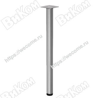 Оптом купить Ножка для стола 720х51 металлик полимер, Россия (4*) в мебельная фурнитура оптом и в розницу ВиКом.