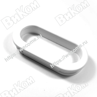 Оптом купить Ручка врезная овал Оскар 5144/13, белый (20, 600*) в мебельная фурнитура оптом и в розницу ВиКом.