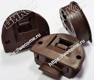 Оптом купить Фиксатор верхний, коричневый D=34mm в мебельная фурнитура оптом и в розницу ВиКом.