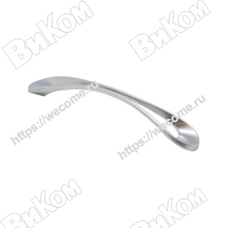 Оптом купить Ручка скоба S-3970-160 SC  матовый хром KERRON (40*) (Под заказ) в мебельная фурнитура оптом и в розницу ВиКом.