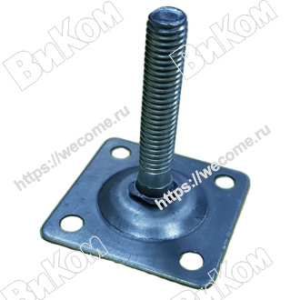 Оптом купить Планка пятки с резьбовым стержнем М8 (500*) в мебельная фурнитура оптом и в розницу ВиКом.