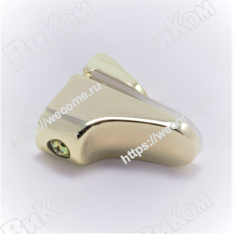 Оптом купить Полкодержатель пеликан 152 ZY 56мм, золото (24*) в мебельная фурнитура оптом и в розницу ВиКом.