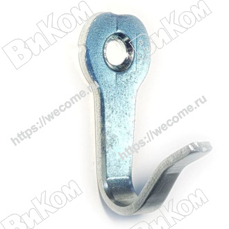 Оптом купить Крючок вешалка малый (1 отв.), цинк (200*) К в мебельная фурнитура оптом и в розницу ВиКом.