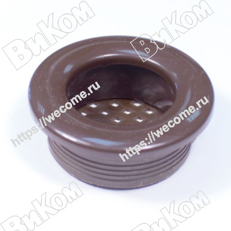 Оптом купить Ручка врезная круглая Оскар 5351-14, коричневая (30*) в мебельная фурнитура оптом и в розницу ВиКом.