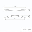 Оптом купить Ручка скоба LT-9200-96 SC  матовый хром KERRON (100*) в мебельная фурнитура оптом и в розницу ВиКом.