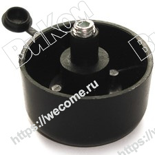 Оптом купить Опора регулируемая 50х27 пластик черная (25, 500*) в мебельная фурнитура оптом и в розницу ВиКом.