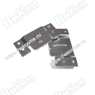 Оптом купить Захват диванный, ГОЦ (1,5мм) (4отв) с ребром (100*) в мебельная фурнитура оптом и в розницу ВиКом.