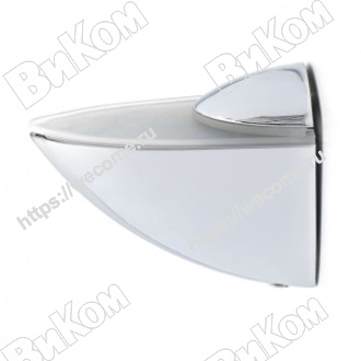 Оптом купить Полкодержатель пеликан макси 75 мм, хром (24*) в мебельная фурнитура оптом и в розницу ВиКом.