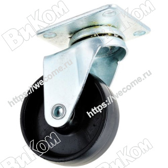 Оптом купить Опора колесная (мебельное колесо) 50 мм, Н=70 подшипниковая с пятой №311 (40кг) (100*) в мебельная фурнитура оптом и в розницу ВиКом.