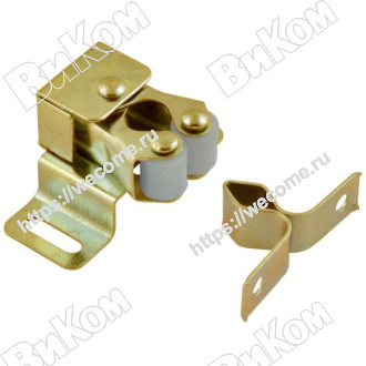 Оптом купить Защелка роликовая, золото в мебельная фурнитура оптом и в розницу ВиКом.