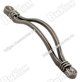 Оптом купить Ручка скоба RS-101-96 BAZ черный старинный цинк  KERRON (70*) в мебельная фурнитура оптом и в розницу ВиКом.