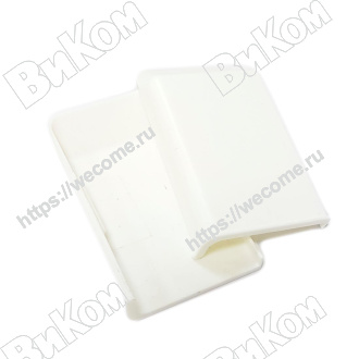 Оптом купить Накладка NKL-06-01-L декоративная левая белая в мебельная фурнитура оптом и в розницу ВиКом.