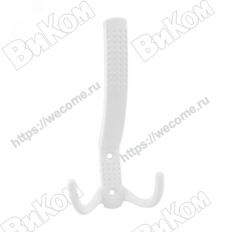 Оптом купить Крючок вешалка №11 белый (30*) в мебельная фурнитура оптом и в розницу ВиКом.