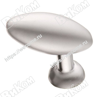 Оптом купить Ручка кнопка К-1040 SC матовый хром, KERRON (150*) в мебельная фурнитура оптом и в розницу ВиКом.