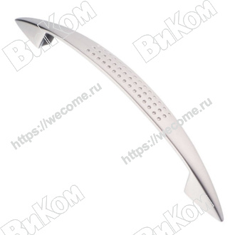 Оптом купить Ручка скоба LT-9131-128 SC  матовый хром  KERRON (60*) в мебельная фурнитура оптом и в розницу ВиКом.