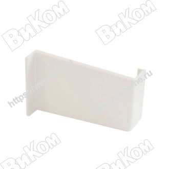 Оптом купить Крышка для подвески скелетон регулируемой белая, левая в мебельная фурнитура оптом и в розницу ВиКом.