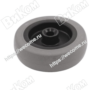 Оптом купить Колесо обрезиненное 75х25,5 мм (50*) в мебельная фурнитура оптом и в розницу ВиКом.