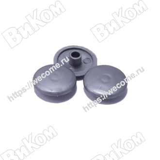 Оптом купить Заглушка к конфирмату №17 Серебро (1000*) в мебельная фурнитура оптом и в розницу ВиКом.